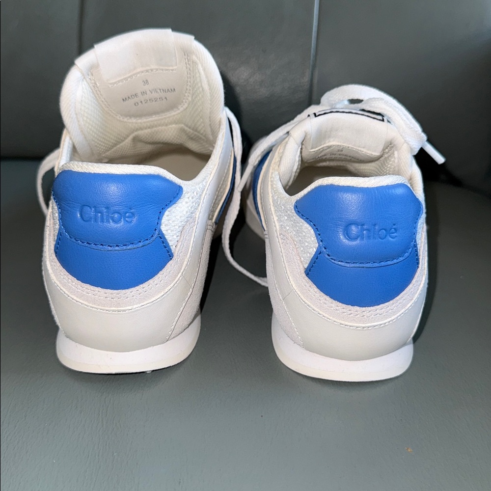 Chloe NWT Authentic Chloé Kick Leather & Mesh Sneaker - Picture 6 of 10